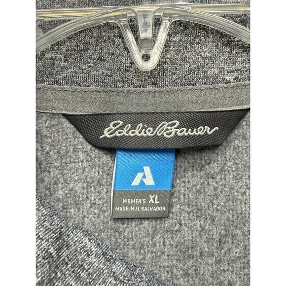NWT Eddie Bauer First Ascent Jacket Women's Sz XL Gray 1/4 Zip Pullover Running - Picture 3 of 7